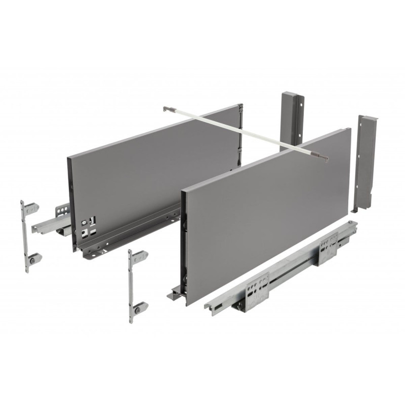 Szuflada GTV Axis Pro Push to Open 550 mm wysoka antracyt Szuflada GTV Axis Pro Push to Open 550 mm wysoka antracyt