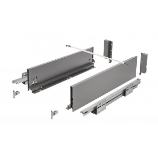 Szuflada GTV Axis Pro Push to Open 450 mm średnia antracyt