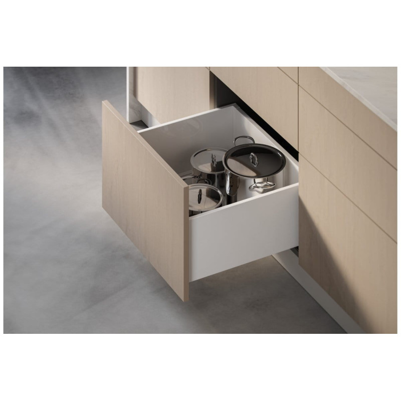 Szuflada GTV Axis Pro Push to Open 400 mm wysoka biała Szuflada GTV Axis Pro Push to Open 400 mm wysoka biała