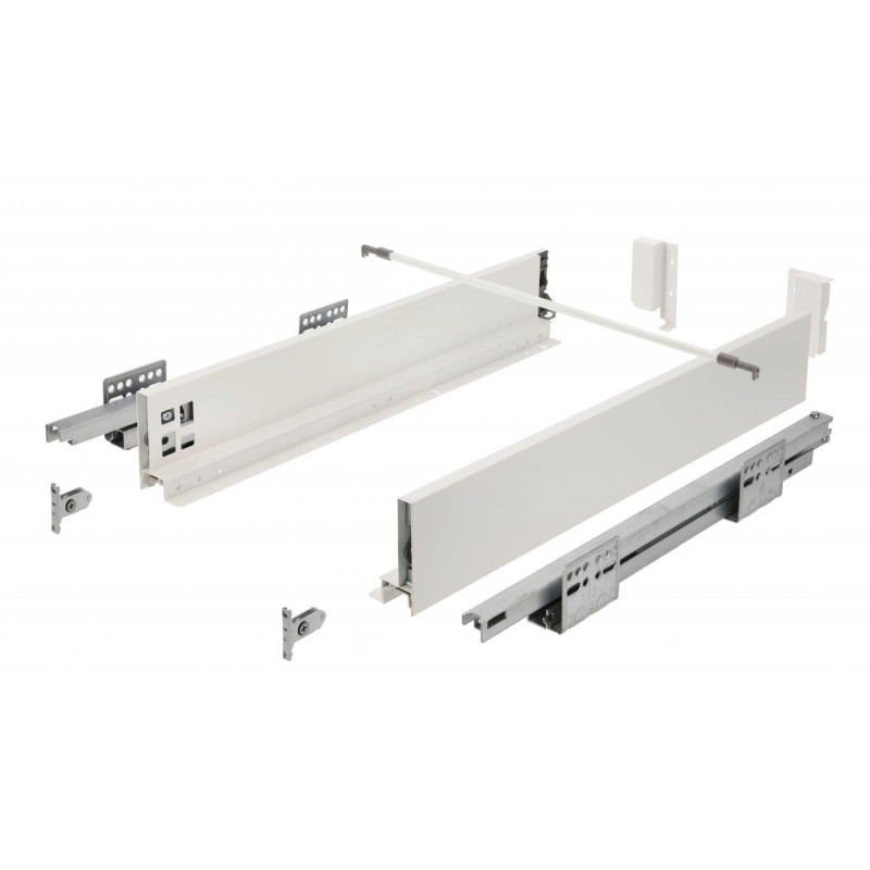 Szuflada GTV Axis Pro Push to Open 400 mm niska biała Szuflada GTV Axis Pro Push to Open 400 mm niska biała