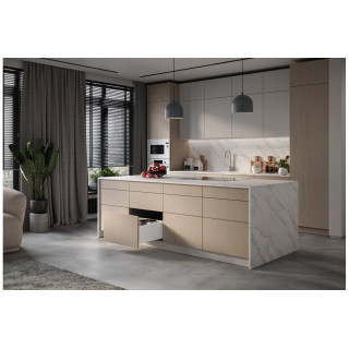 Szuflada GTV Axis Pro Push to Open 400 mm niska biała Szuflada GTV Axis Pro Push to Open 400 mm niska biała