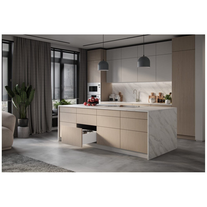 Zásuvka GTV Axis Pro Push to Open 350 mm vysoká bílá Zásuvka GTV Axis Pro Push to Open 350 mm vysoká bílá