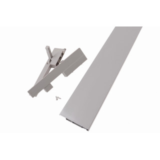 Panel pro vnitřní zásuvku GTV Modern Box čtvercový vysoký šedý