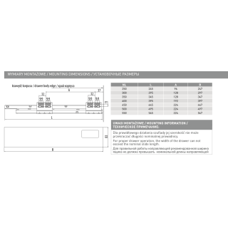 GTV Modern Box zásuvka vysoký jasan 500 mm PB-KW-KPL500C GTV Modern Box zásuvka vysoký jasan 500 mm PB-KW-KPL500C