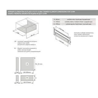 GTV Modern Box nízká zásuvka bílá 500 mm PB-KW-KPL500A1 GTV Modern Box nízká zásuvka bílá 500 mm PB-KW-KPL500A1