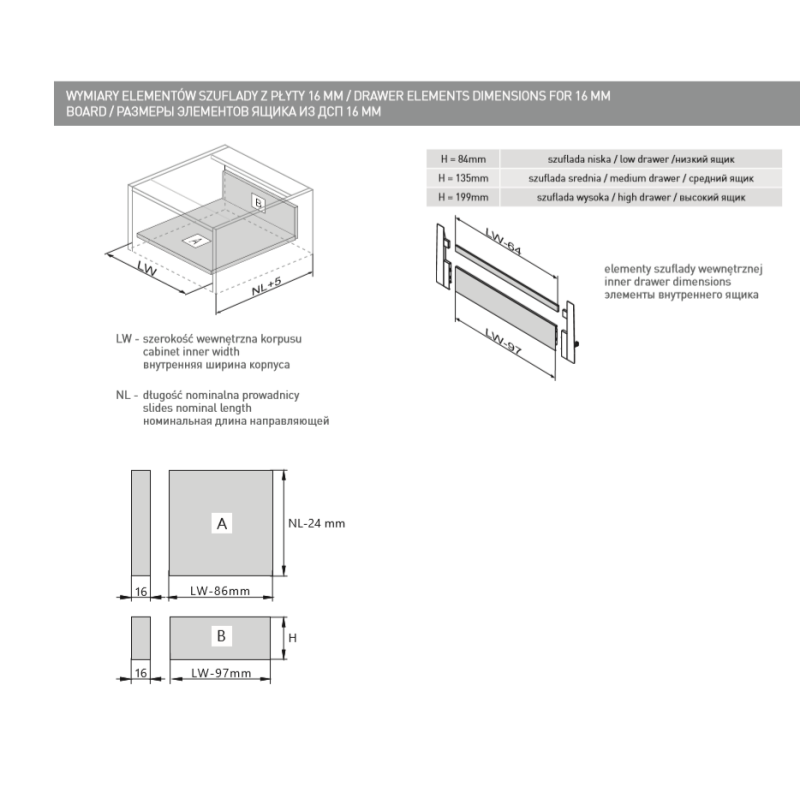 GTV Modern Box nízká zásuvka bílá 500 mm PB-KW-KPL500A1 GTV Modern Box nízká zásuvka bílá 500 mm PB-KW-KPL500A1