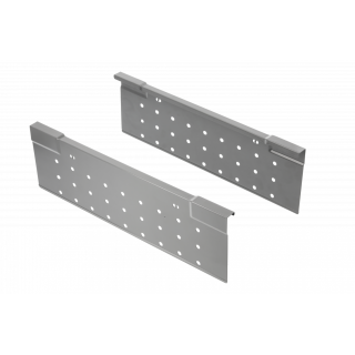 Perforovaná bočnice GTV pro Modern Box čtvercový 500 mm šedý vysoký L+P