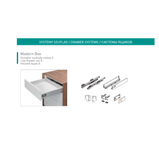 GTV Modern Box zásuvka nízký jasan 400 mm PB-D-KPL400A GTV Modern Box zásuvka nízký jasan 400 mm PB-D-KPL400A