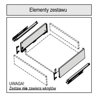 Součásti sady zásuvek SEVROLLBOX SLIM 3D Součásti sady zásuvek SEVROLLBOX SLIM 3D