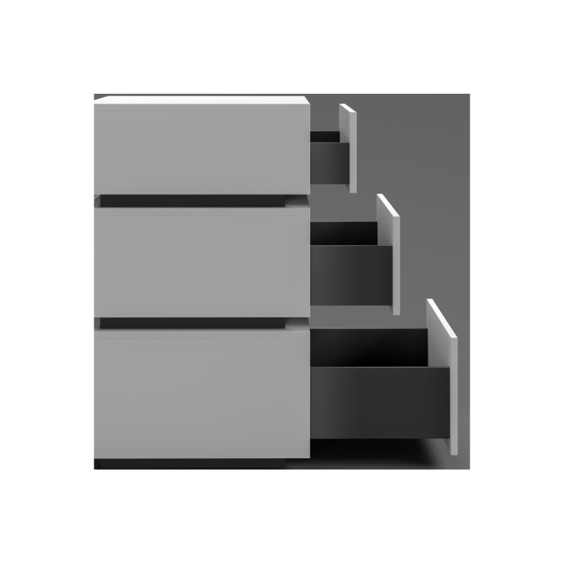 Zásuvky AXIS PRO push open v antracitové barvě Zásuvky AXIS PRO push open v antracitové barvě