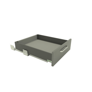 SEVROLLBOX SLIM střední zásuvka V-116mm 500mm Grafitová barva