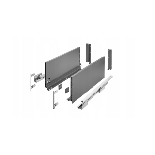 Szuflada GTV Axis Pro 550 mm bardzo wysoka antracyt