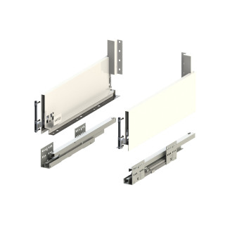 Hafele Matrix S SLIM střední 350 mm zásuvka bílá