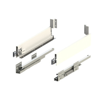 Zásuvka Hafele Matrix S SLIM nízká 450 mm bílá