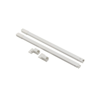 Podélná čtvercová lišta Axis Pro GTV bílá 450 mm