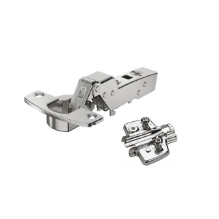 HETTICH SENSYS 8645i 110° zapuštěný nábytkový závěs s tichým dovíráním (9071207) + pojezd (9071666)