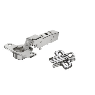 HETTICH SENSYS 8645i 110° dvojitý 1/2 nábytkový závěs (9071206) + pojezd (9071575)