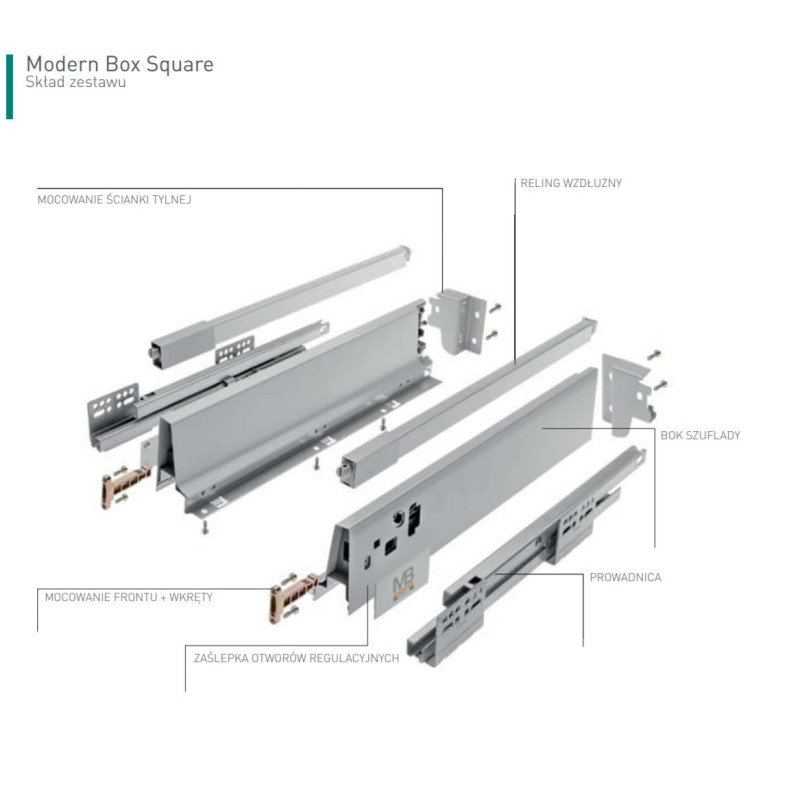 GTV Modern Box 550 mm vysoká čtvercová zásuvka v antracitové barvě GTV Modern Box 550 mm vysoká čtvercová zásuvka v antracitové barvě