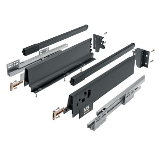 Zásuvka GTV Modern Box střední antracit 400 mm PB-KW-KPL400B2