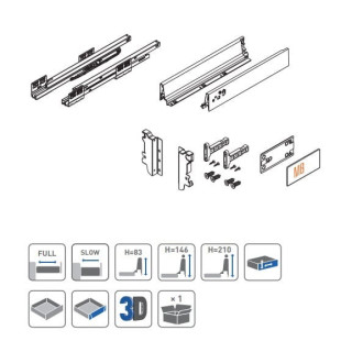 GTV Modern Box zásuvka 300 mm čtvercová nízká antracitová GTV Modern Box zásuvka 300 mm čtvercová nízká antracitová