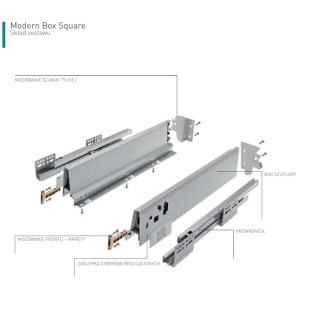 GTV Modern Box zásuvka 300 mm čtvercová nízká antracitová GTV Modern Box zásuvka 300 mm čtvercová nízká antracitová