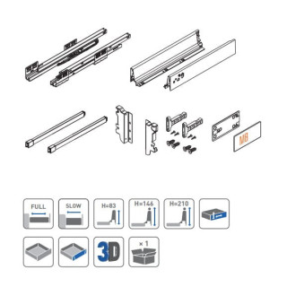 GTV Modern Box zásuvka 500 mm čtvercová vysoká antracitová GTV Modern Box zásuvka 500 mm čtvercová vysoká antracitová