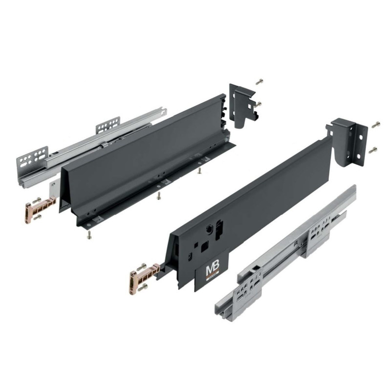 GTV Modern Box zásuvka 500 mm čtvercová nízká antracitová GTV Modern Box zásuvka 500 mm čtvercová nízká antracitová