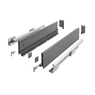 Szuflada GTV Axis Pro 400 mm średnia antracyt