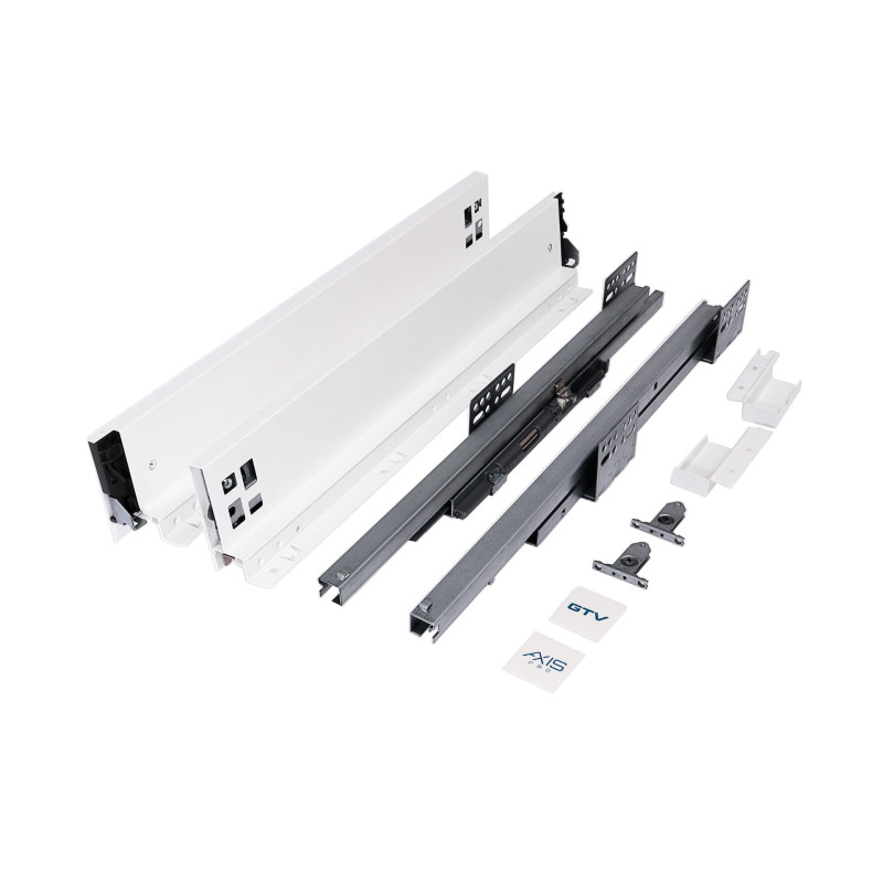 Szuflada GTV Axis Pro 500 mm niska biała Szuflada GTV Axis Pro 500 mm niska biała